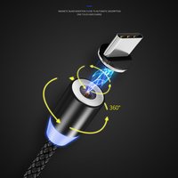 Mobile Phone Fast Charging 3 In 1 Usb Magnetic Data Cable