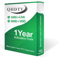 Middle East Arabic and French IPTV Channels Abonnement QHDTV IUDTV 1 Year Arabic IP TV VOD Account Renew