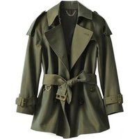Spring and autumn style trench coat short style double-breasted high quality fashion short style casual dust coat