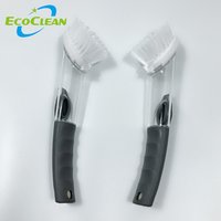 Soft Grips Liquid Soap Dispensing Kitchen Pan Pot Plate Glass Cleaning Dish Brush with Refill