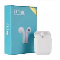 i11 TWS True Wireless Blue tooth Earphone In Earbuds Headphone with Charging Case BT V5.0 Auto Pairing