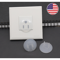 Baby Proofing Outlet Covers/three-pin Electric Socket Cover/clear pvc child safety outlet plug cover