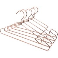 Rose Gold Metal Clothes Hangers Swivel Hooks