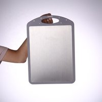 2019 New arrival healthy stainless steel cutting board wheat straw cutting board in chopping blocks