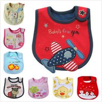 Cute Cartoon 100% Cotton Waterproof Bib