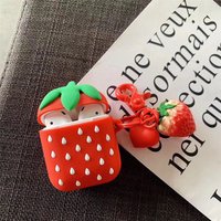 Bluetooth Headset Strap Strawberry Pendant for summer fruit trend Korean style ins for airpods
