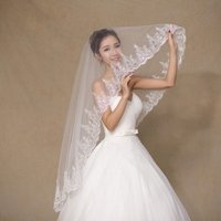 Embroidered Bridal Veil - 1.5m Length