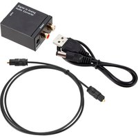 Digital Optical Coax Coaxial Toslink to Analog RCA L/R Audio Converter