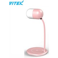 Desk Mobile Phone Quick LED Night Light Wireless Charger Lamp Speaker