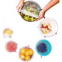 6 Pack Silicone Storage Container Lids