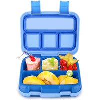Lunch Box Kids Boys Bento Box BPA-Free Toddler School Lunch Container Spoon Compartments Leak Proof Durable Microwave Safe
