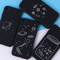 Fashion Space Love Moon Astronaut Cat Soft Silicone Printed Case For iPhone 5S 6S 6Plus 7Plus 7 8 8Plus X XS Max