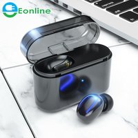 Fingerprint Wireless Earphone With Lights Mini In-ear Wireless Stereo Wireless Earphone Earbud with Mic Headphone
