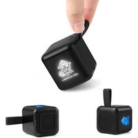 Wireless Version 5.0 Mini Cube Shape 3 Sides Light Up Logo Portable Speaker