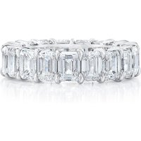 925 silver bridal jewelry emerald cut diamond engagement wedding ring