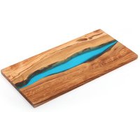Personalised Rectangular Wood & Resin Chopping Board