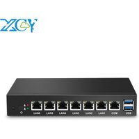 XCY pfsense firewall mini pc Celeron 1007U 1037U X86 6 LAN desktop computer 6 RJ45