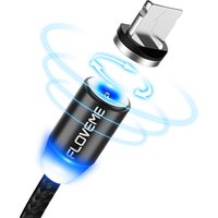 Free Shipping 1m Magnetic Cable USB 5V 2A Mobile Phone Charger Cable FLOVEME Cell Phone Charging Magnetic USB Cable