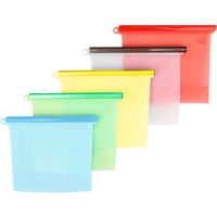 Wholesale Preservation Bag Container Reusable Silicone Food Storage Bag for Fruits Vegetables