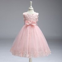 Fashion Casual Frocks Design Small Girls Lace Dress LL314