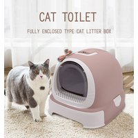 Hot selling Pet Supplies Cleaning Products Plastic Cat Toilet Cat Litter Mat Litter Box with Lid