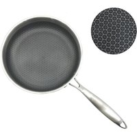 Wholesale Non Stick 3 layers Stainless Steel frying pan for steak 26 cm non stick anti scratch honeycomb