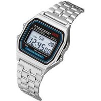 Free Shipping Women Men Unisex watches Stainless Steel Digital Alarm relogio masculino Wrist Watch
