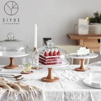 Clear Lead Free Glass Wedding Cake & Cupcake Stand
