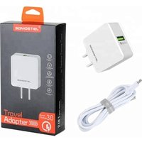 QC 3.0 quick charger travel adapter fast portable cell phone charger with USB data cable
