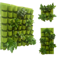Eco-friendly hanging Flower Pots Vertical Wall Gardening Planter Home Decoration Green Wall Planting Bag Felt Planting Bag
