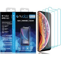 3 pack For iPhone Screen Protector 2.5D Clear Tempered Glass with easy install frame