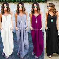 Sleeveless Casual Long Dress
