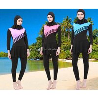 Modest Islamic Swimwear Connected Hijab
