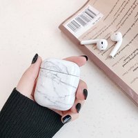 Marble earpods case for airpods Protective case for earpods Stylish case earpods