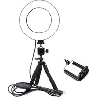 16cm Dimmable LED Selfie Ring Light With MiNi Tripod USB Plug live streaming makeup led Ring Lamp