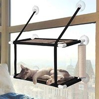 fastUU Double Stack Cat Window Perch Hammock
