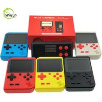 Retro Mini Double Handheld Video Game Console 8-Bit 2.8 Inch Kid Video Handheld Game Player for 400 games Support Two Player