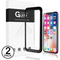 For iPhone 6 7 8 Plus X 11 Pro Max Screen Protector 2 pack Twin Pack With Applicator Tool