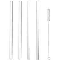 Germany LFGB authentication Clear Straight Glass Drinking Straw