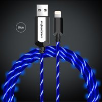 Best illuminated Modal El Led Flowing Light Up Lightnings USB Cell Phone Charger Charging USB Data Sync Cable Cord For iPhone