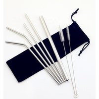 Amazon Top Seller 2018 Custom Reusable Drinking Straw Metal Straws Stainless Steel Straw With Brush