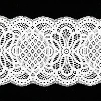 Stretch narrow lace/stretch lace fabric/elastic lace