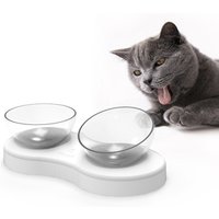 Adjustable Double Pet Bowls Elevated Feeding
