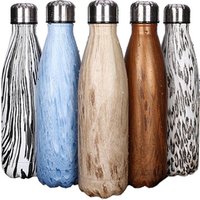 Personalized GV003 500ML/17OZ In Stock Double Wall Stainless Steel cola shaped Vacuum Insulated bottle thermos