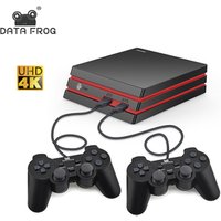 Data Frog 4K HD family Video Game Console With wired Controller 600 Classic Games support SD card