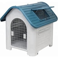 Dog Plastic Kennel Metal Door Roof Window