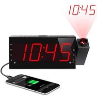 China Reliable Supplier Customized Newest Project Table Alarm Quartz Clock with time projection