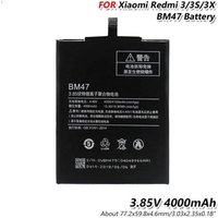 Original Replacement Lithium Battery For Xiaomi Redmi 3 3S 3X Redmi3 Hongmi BM47 Genuine Phone Battery 4000mAh 3.85V