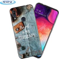 Cheap Dark Silicone mobile phone case for Samsung Galax A30 phone cover with Quotes Aesthetic Tumblr