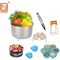 Multi-function Kitchen Trivet Dish Steamer Stainless Steel Steamer Rack for 3 QT instant Insert Pot Accessories